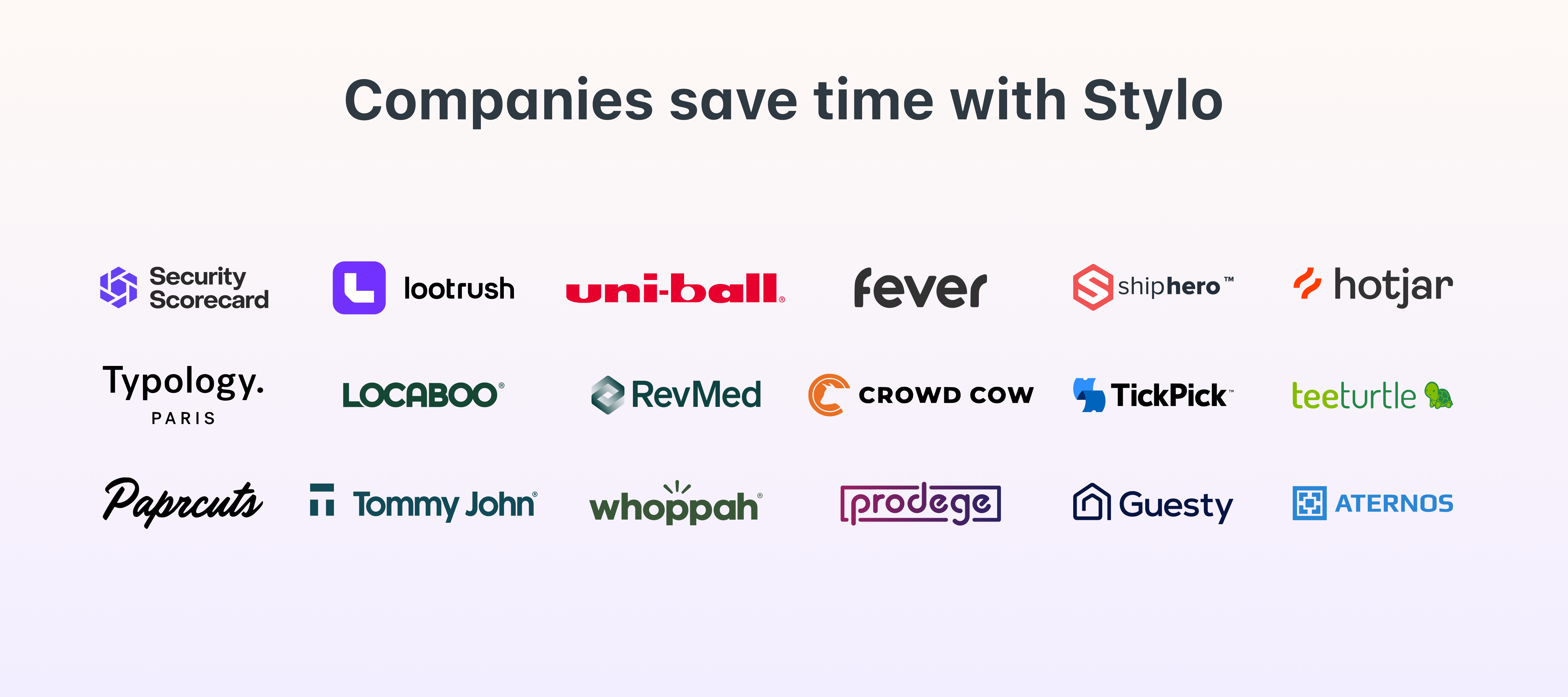 Companies using Stylo